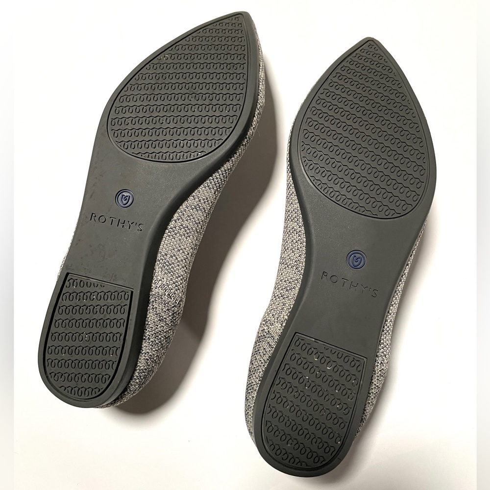 Rothy’s The Point Womens Flat Shoe in Heathered Gray - Picture 10 of 10